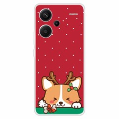 For Xiaomi Redmi Note 13 Pro+ 5G Case Soft TPU Phone Cover Merry Christmas - Deer Head
