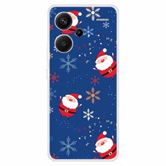 For Xiaomi Redmi Note 13 Pro+ 5G Case Soft TPU Phone Cover Merry Christmas - Santa