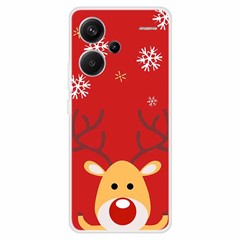 For Xiaomi Redmi Note 13 Pro+ 5G Case Soft TPU Phone Cover Merry Christmas - Deer