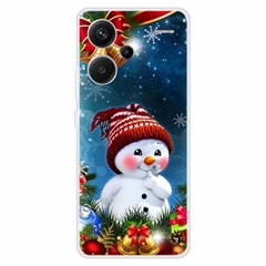 For Xiaomi Redmi Note 13 Pro+ 5G Case Soft TPU Phone Cover Merry Christmas - Cartoon Snowman