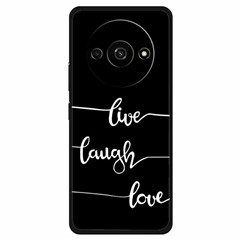 For Xiaomi Redmi A3 / Poco C61 4G Shockproof Case Pattern Print Soft TPU Phone Cover - Live Laugh Love