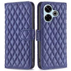 BINFEN COLOR BF Style-14 For Xiaomi Redmi 13 5G / 13 4G / Poco M6 4G Leather Case Wallet Phone Cover - Blue