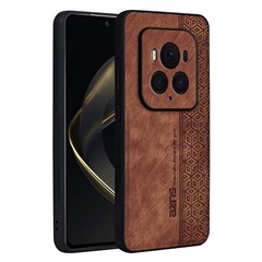 AZNS For Honor Magic6 Ultimate 5G Case Pattern Imprint PU+TPU Anti-Slip Phone Cover - Brown