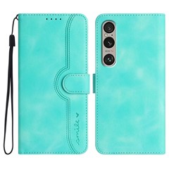 YX0030 For Sony Xperia 1 VI Case Wallet PU Leather Folio Flip Phone Cover - Baby Blue
