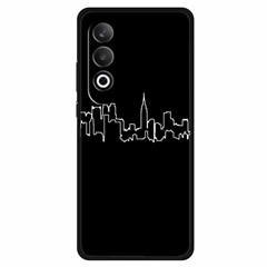 For OnePlus Nord CE4 5G / Oppo K12 Case Shockproof TPU Phone Cover Line Pattern Design - City