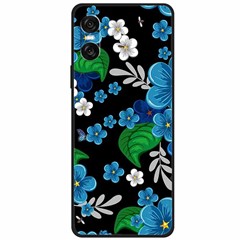 For Sony Xperia 10 VI Case Pattern Printing Soft TPU Cell Phone Cover - Blue Flower