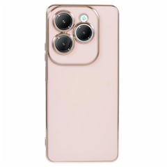 For Infinix Hot 40 / Hot 40 Pro / TECNO Spark 20 Pro Case 6D Electroplating Protective TPU Phone Cover - Pink