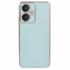 For Xiaomi Redmi 13C 5G / Redmi 13R 5G / Poco M6 5G Case TPU Soft Phone Cover 6D Electroplating - Cyan