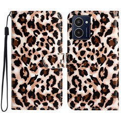 For HMD Pulse Pro Case Printed Pattern Design Leather Phone Cover - Leopard Print