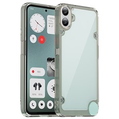For Nothing CMF Phone 1 Shockproof Case TPU +Acrylic Protective Clear Phone Cover - Transparent Grey