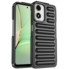 Capsule Series for Motorola Moto G04 4G / G04s 4G / G24 4G / G24 Power Case TPU Shockproof Phone Cover - Black