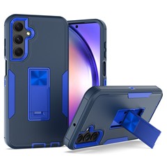 For Samsung Galaxy A54 5G Shockproof Case TPU+PC Kickstand Phone Cover - Sapphire / Dark Blue