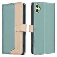 BINFEN COLOR BF33 for Samsung Galaxy A06 4G Case Phone Leather Cover RFID Blocking - Green