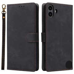 For Nothing CMF Phone 1 Leather Case RFID Blocking Wallet Phone Cover - Black