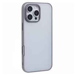 X-LEVEL For iPhone 16 Pro Max Case PC+TPU  Frosted Phone Cover Anti-Fingerprint - Grey