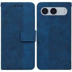 For OnePlus Nord 4 Case Geometry Pattern Leather Wallet Phone Cover - Blue