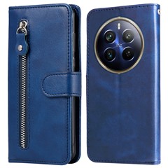 For Realme 13 Pro 5G (Global) / 13 Pro+ 5G (Global) / P1 Pro 5G / 12 Pro+ 5G / 12 Pro 5G Case Zipper Wallet PU Leather Phone Cover - Blue