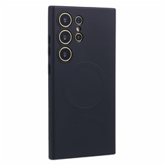 For Samsung Galaxy S24 Ultra Case Shockproof TPU Phone Cover Magnetic Case - Black