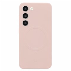 For Samsung Galaxy S23 Case Shockproof TPU Phone Cover Magnetic Case - Pink