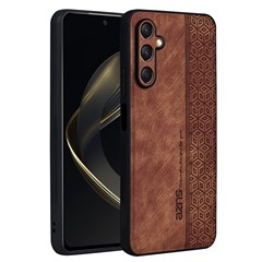 AZNS For Samsung Galaxy A16 5G / A16 4G Case Protective PU Leather Covered TPU Phone Shell - Brown