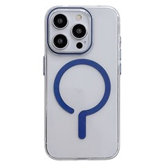 For iPhone 16 Pro Max Case Compatible with MagSafe Protective TPU+PC Phone Cover - Sapphire