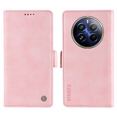 YIKATU YK-007 For Realme 13 Pro 5G (Global) / 13 Pro+ 5G (Global) / P1 Pro 5G / 12 Pro 5G / 12 Pro+ 5G Case Litchi Texture Leather Phone Cover - Pink