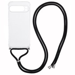 For Google Pixel 9 Pro XL Case Reinforced Corner TPU Clear Phone Cover with Lanyard
