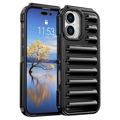 Capsule Series for iPhone 16 Case Protective TPU Phone Cover - Black
