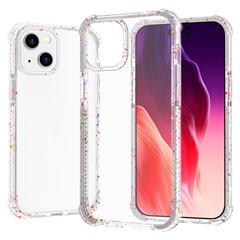 For iPhone 15 Plus Case Reinforced Corner TPU+TPE+Acrylic Clear Phone Cover