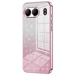 For OnePlus Nord 4 Case Electroplating Gradient Glitter TPU Phone Cover - Pink