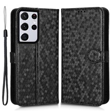  crazy horse texture leather card holder case Stand for Amazon Fire Phone - Black