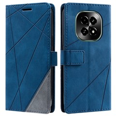 Leather Case for Realme C63 5G / V60 5G / V60s 5G Splicing Wallet Phone Cover - Blue