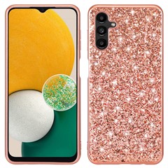 For Samsung Galaxy A16 5G / 4G Case TPU + PC Sparkling Glitter Phone Back Cover - Rose Gold