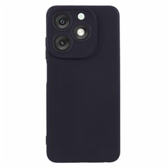 For itel A50 Case Precise Cut-Outs Straight Edge TPU Shockproof Phone Cover - Black