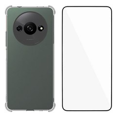 WANLONFENG WL Series For Xiaomi Redmi A3 4G TPU Case 2.0mm Phone Cover with Tempered Glass Film