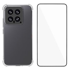 WANLONFENG WL Series for Xiaomi 14 TPU Case 2.0mm Phone Cover with Tempered Glass Film