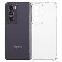 For Oppo Reno12 5G (Global) Phone Case Reinforced Four Corner Anti-Drop Clear TPU Cover