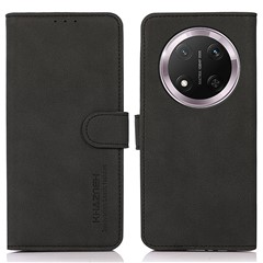 KHAZNEH For Honor Magic7 Lite 5G / X9c 5G / X60 Pro 5G Stand Case PU Leather Wallet Phone Cover - Black