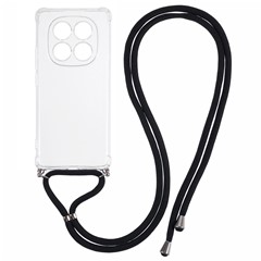 For Xiaomi Redmi Note 14 Pro 5G / Poco X7 5G Case Reinforced Corner TPU Clear Phone Cover with Lanyard