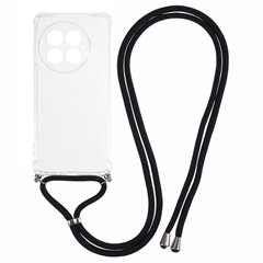 For OnePlus 13 Case Reinforced Corner TPU Clear Phone Cover with Lanyard