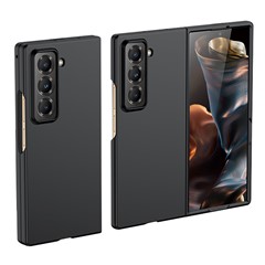 For Samsung Galaxy Z Fold Special Case Skin-Touch Texture Hard PC Folding Phone Cover - Black