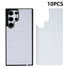 10Pcs / Pack For Samsung Galaxy S23 Ultra Case PC+TPU Phone Cover Support Heat Transfer Printing