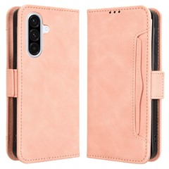For Samsung Galaxy A36 5G Leather Case Phone Wallet Cover with Multiple Card Slots - Pink