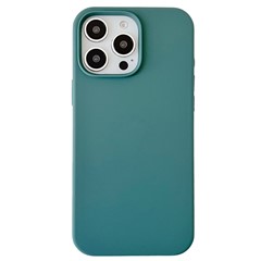 For iPhone 16 Pro Case Silicone Shockproof Phone Protective Cover Shell - Green