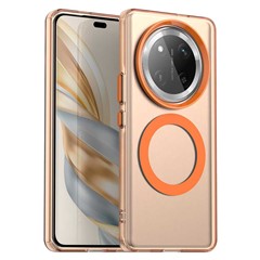 For Honor Magic7 Lite 5G / X9c 5G / X60 Pro 5G Magnetic Case PC+TPU+PET Anti-Drop Phone Cover - Orange