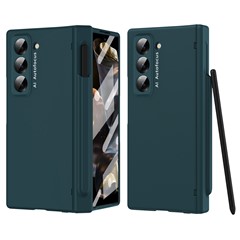 Phone Case for Samsung Galaxy Z Fold Special / Z Fold 6 Slim / W25 Hinge PC Cover with Stylus - Green