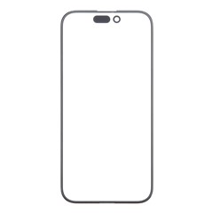 For iPhone 16 Plus Front Screen Glass Lens + OCA Adhesive Replacement Parts (Without Logo)