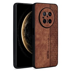 AZNS For Huawei Mate 70 Case Protective PU Leather Covered TPU Phone Shell - Brown