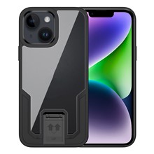 Kickstand Phone Case for iPhone 14 Plus Shockproof Slim Case TPU Hard PC Anti-Fall Phone Cover