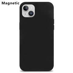 Bulk Purchasing For iPhone 15 Case Compatible with MagSafe Fiber Lining Silicone Phone Back Cover - Black